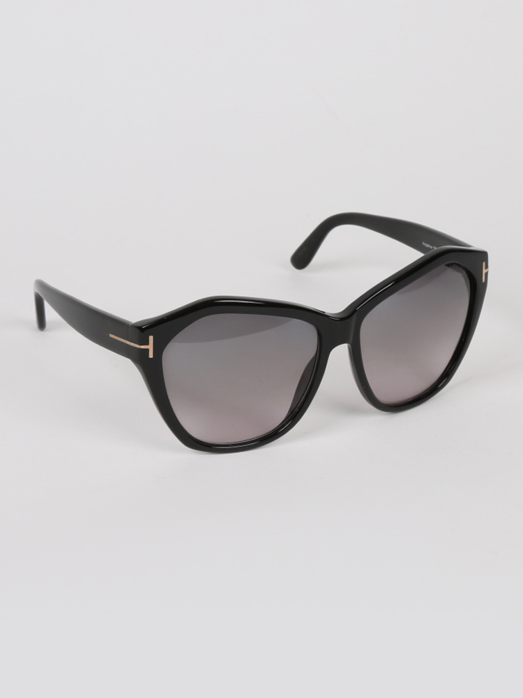 Tom Ford - Angelina Black Squared Sunglasses 
