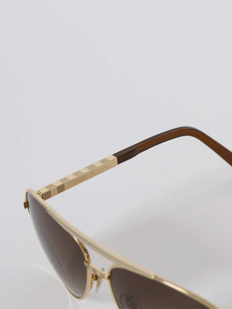 Louis Vuitton - Attitude Pilote - Gold - Men - Sunglasses - Luxury