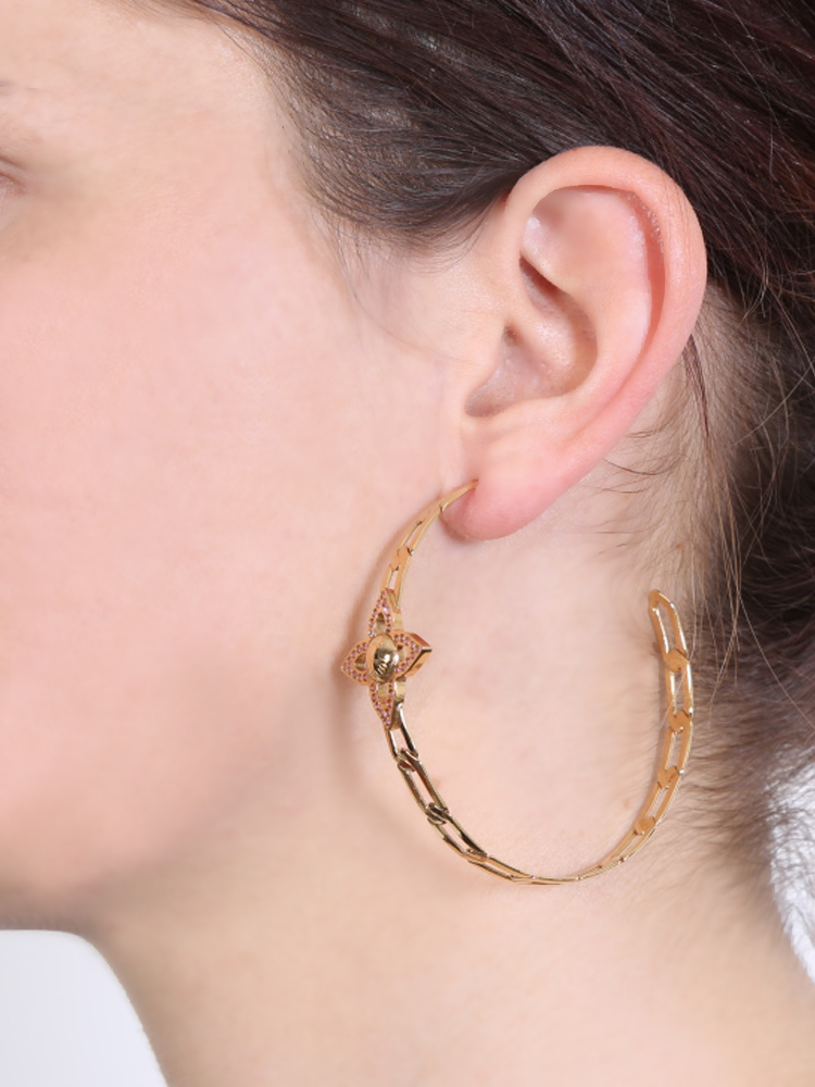 Louis Vuitton Flower Power Hoop Earrings