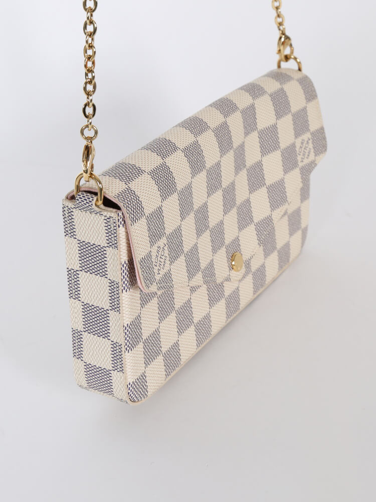 Louis Vuitton Felicie Pochette Damier Azur Canvas