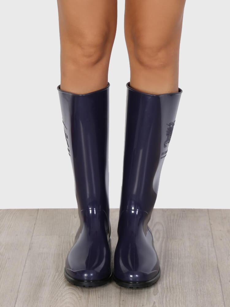 Burberry rain hot sale boots purple