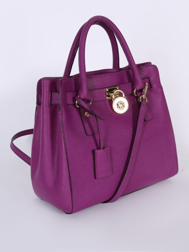 Michael kors online hamilton handbag purple