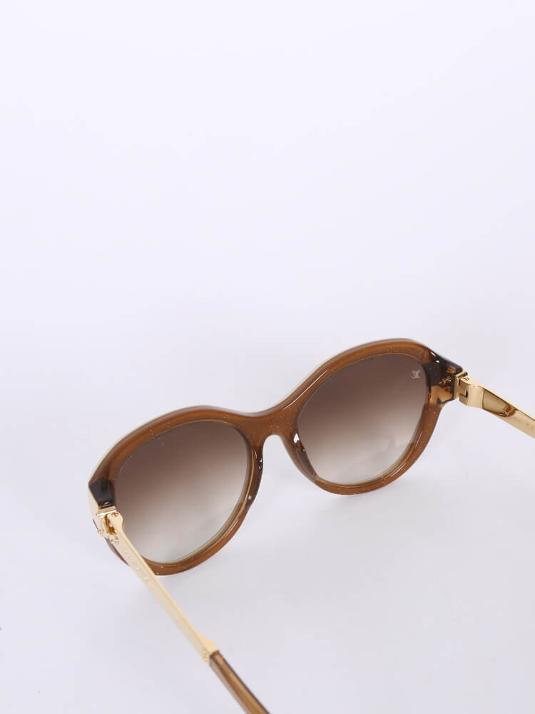 Louis Vuitton Petit Soupcon Cat Eye Sunglasses Acetate and Metal Brown  1664501