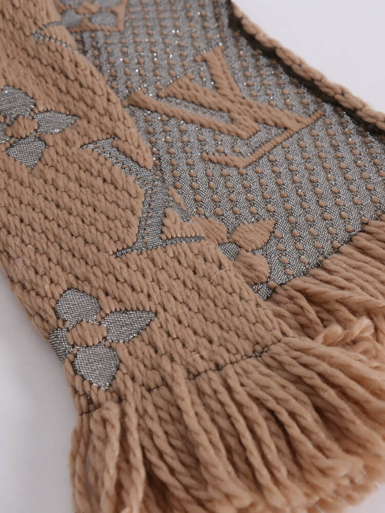 Louis Vuitton Logomania Shine Scarf' In Beige, ModeSens