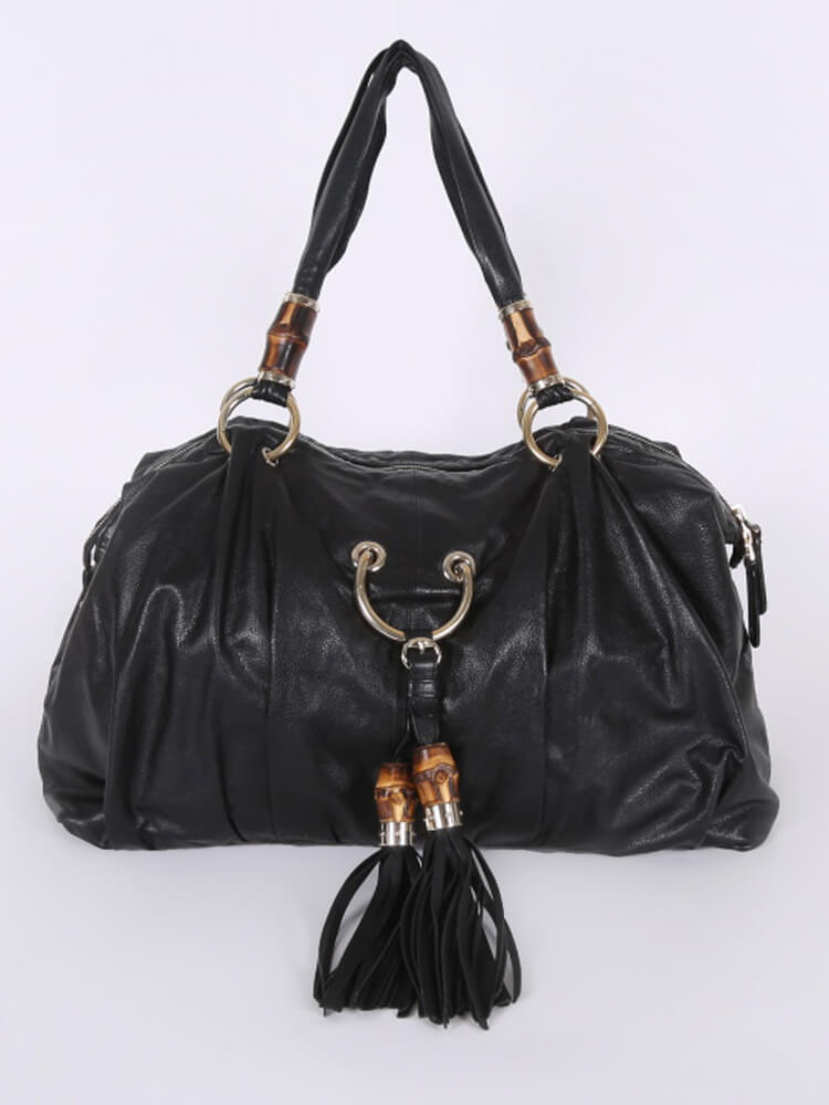 black gucci shopping bag