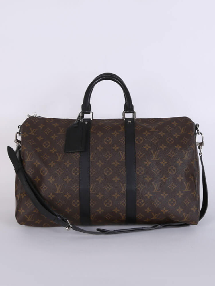 Louis Vuitton Keepall Bandouliere Bag Macassar Monogram Canvas 45 Brown  226050363