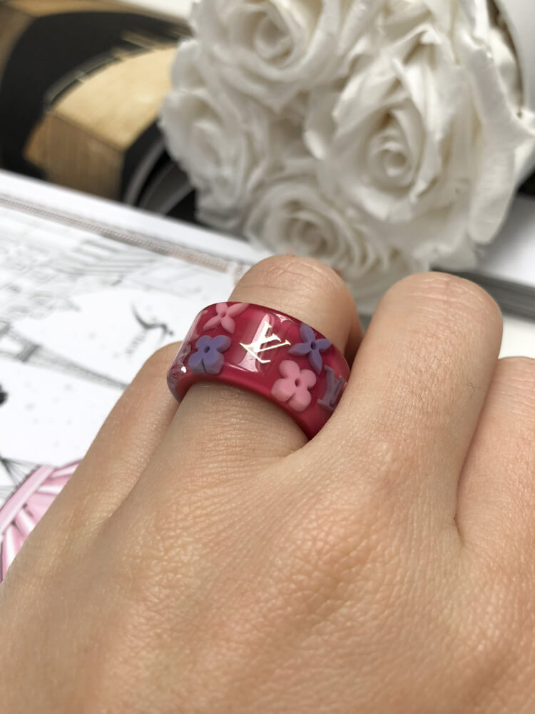 Louis Vuitton, Jewelry, Louis Vuitton Bague Farandole Rose Ring In Size  Medium Like New