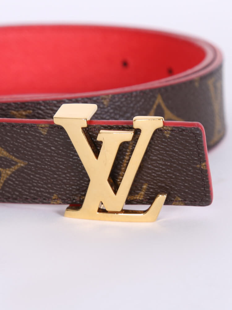 Louis Vuitton Red and Monogram Canvas Reversible Belt - Size 80 ○ Labellov  ○ Buy and Sell Authentic Luxury