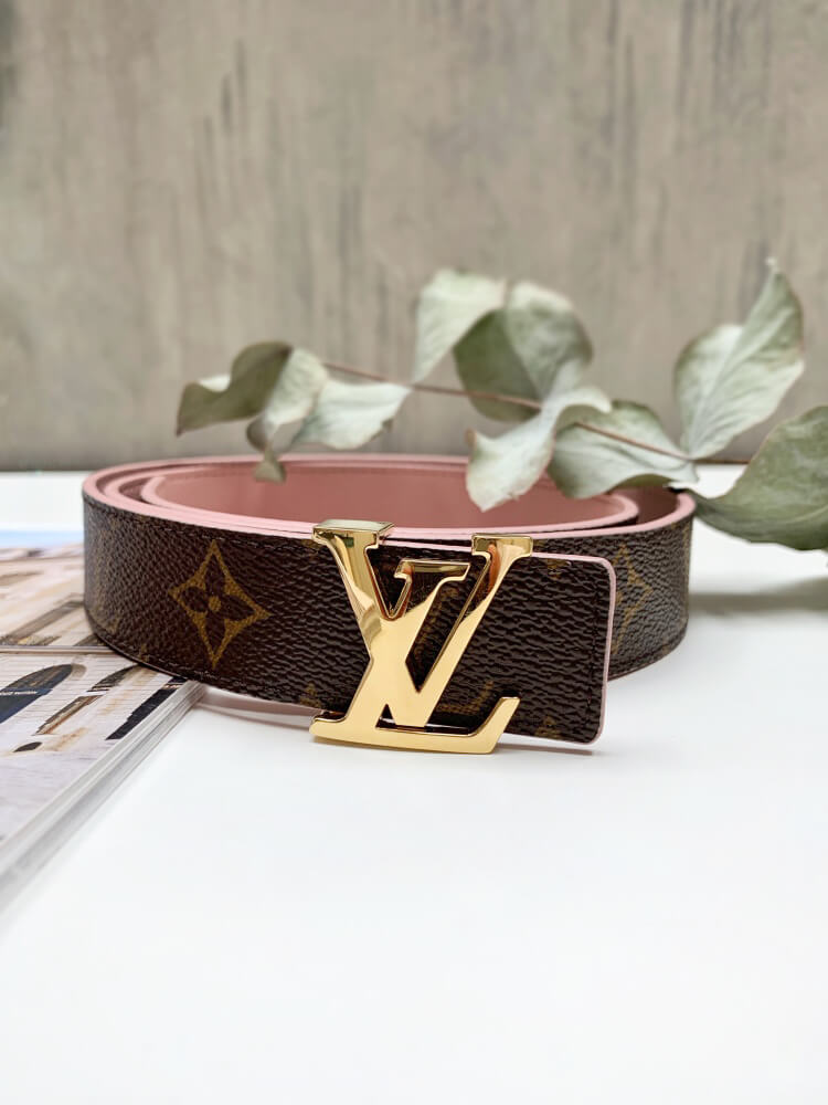 Monogram Canvas/Rose Ballerie Epi LV Circle Reversible Belt w/SHW