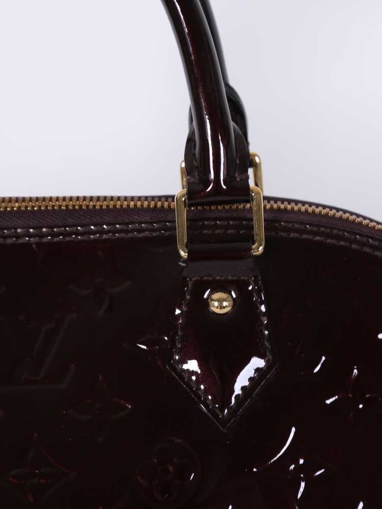 Bonhams : Louis Vuitton an Amarante Monogram Vernis Leather Alma MM 2013  (includes keys and cloche)