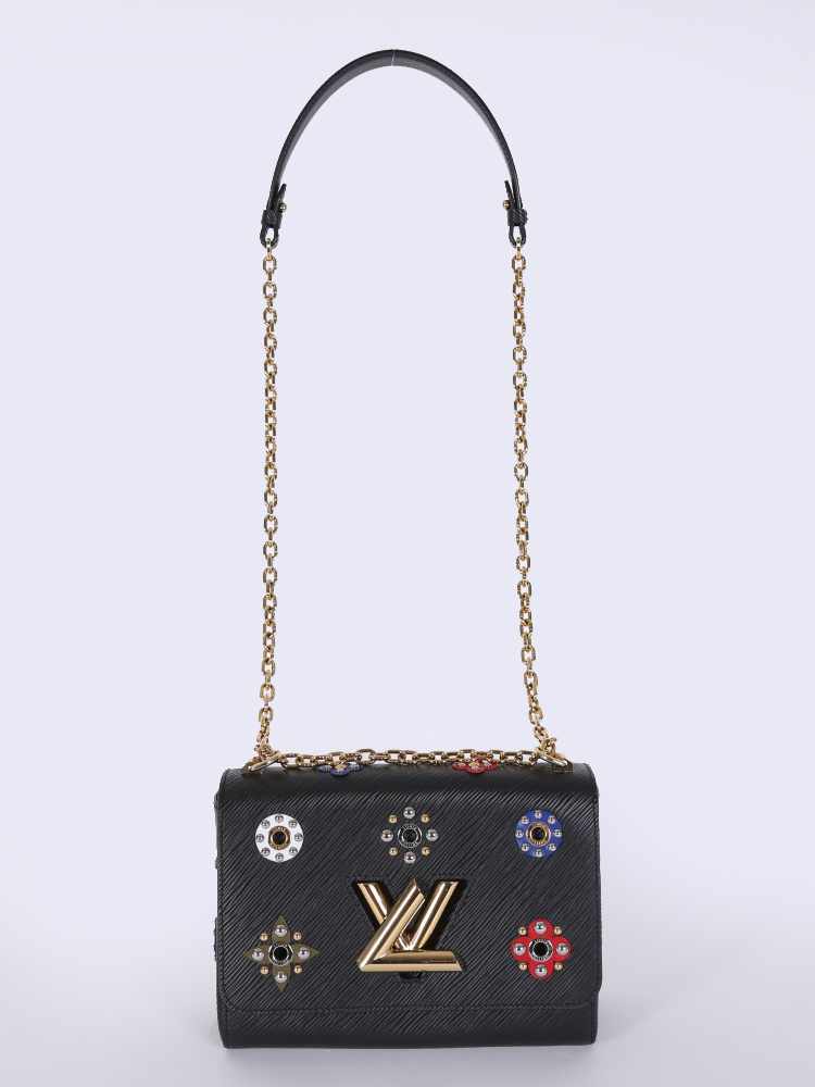 M21555 Louis Vuitton Monogram Flowers Twist MM Handbag