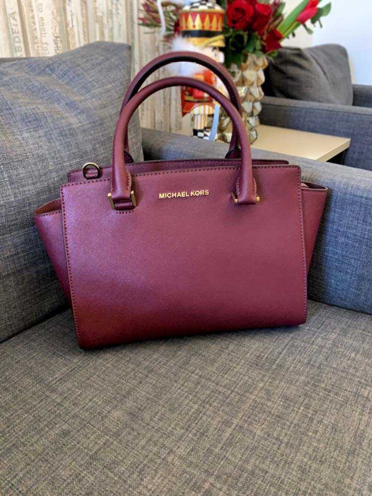 Michael kors on sale selma merlot