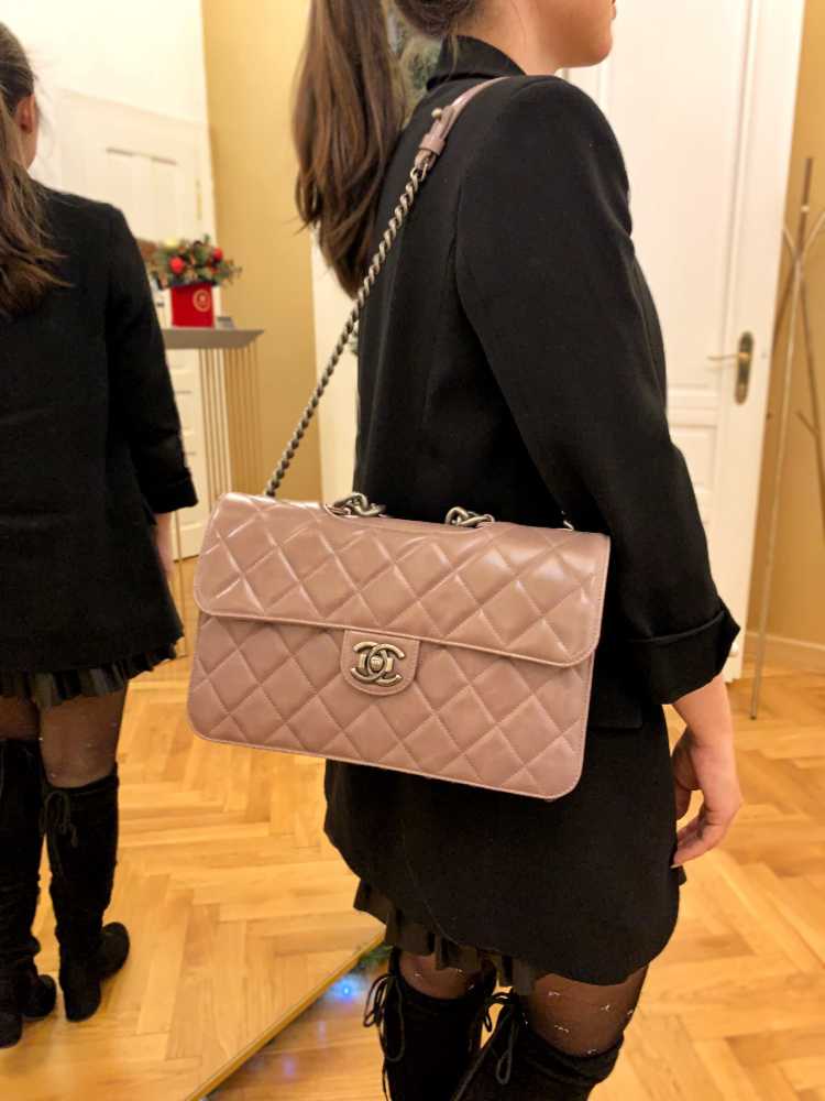 chanel large perfect edge flap bag