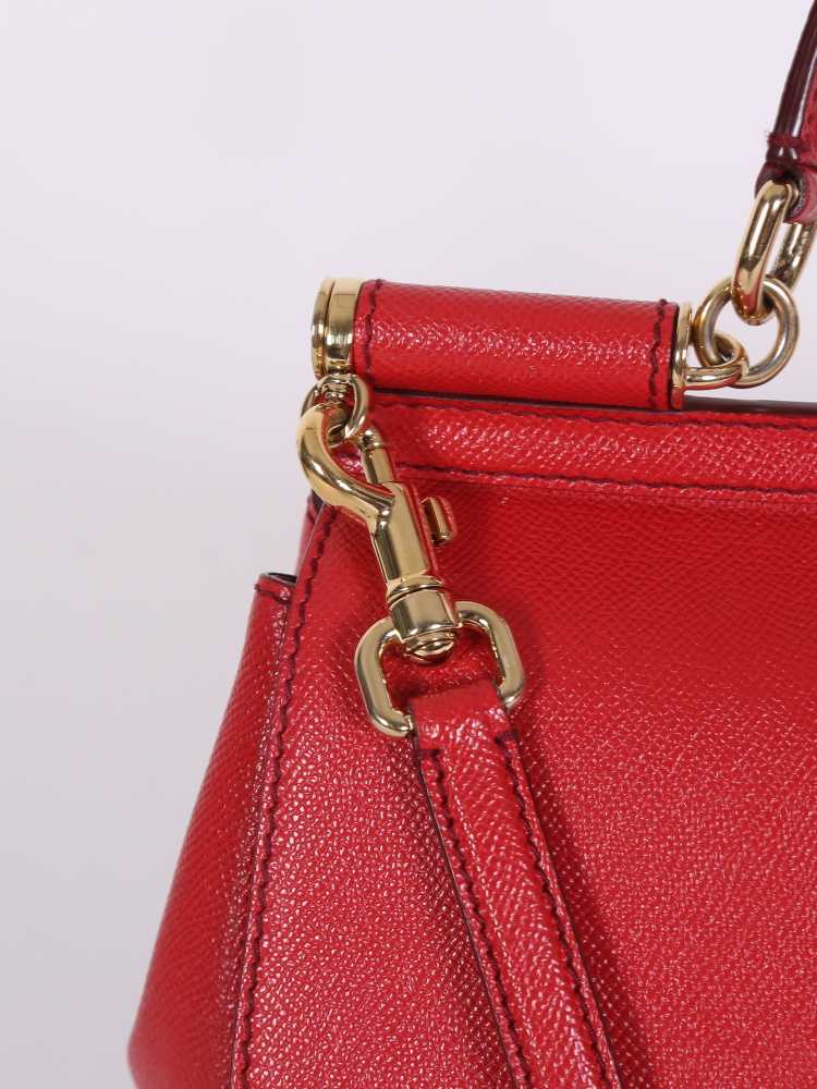 Sicily leather handbag Dolce & Gabbana Red in Leather - 32819613