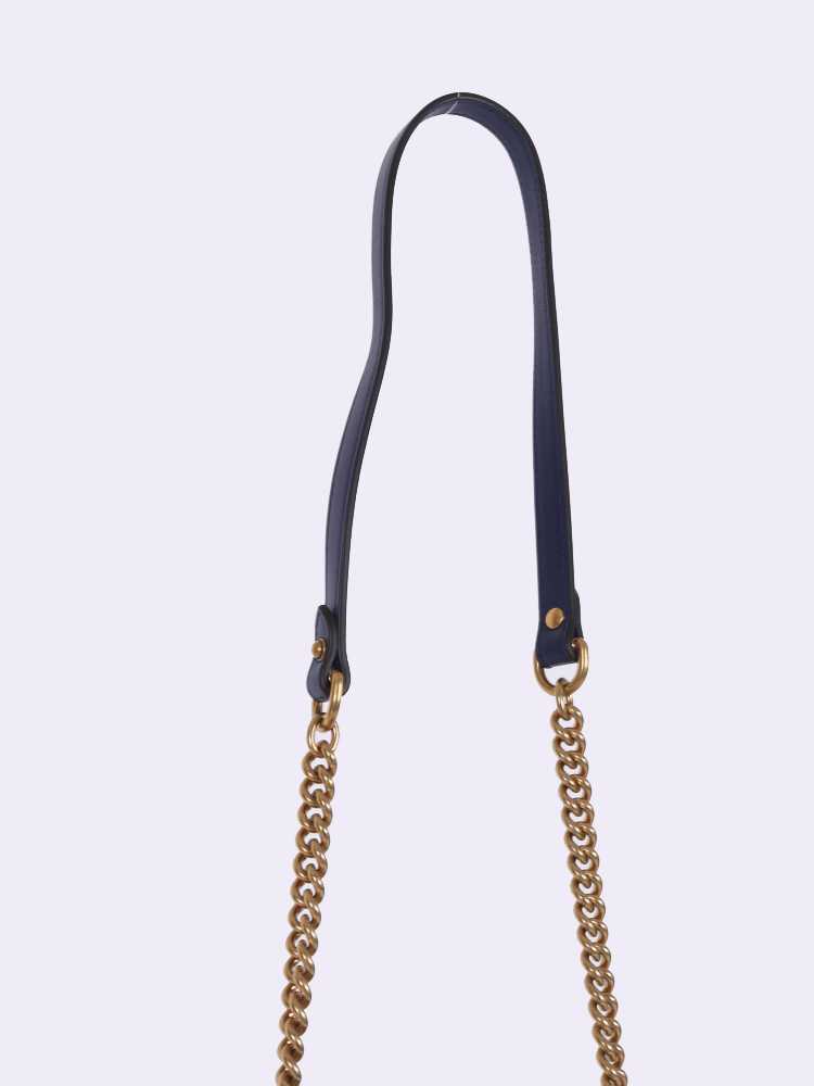 Sac velours croix épaule Gucci GG bleu royal marmont