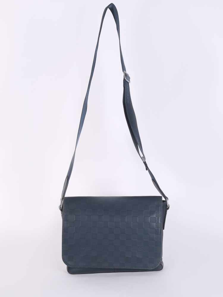 Louis Vuitton Navy Damier Infini District Messenger PM QJB08ZBFNF001