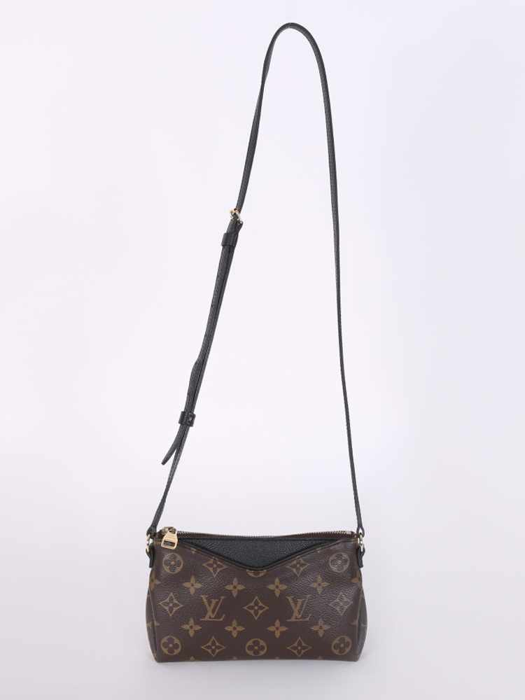 Louis Vuitton Crossbody Pallas Monogram Noir Black in Toile Canvas