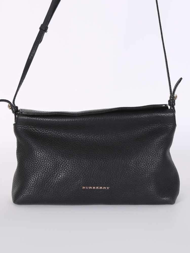 Burberry - Leah Small Grained Leather Crossbody Black 