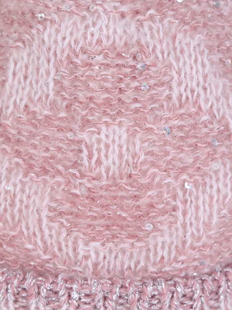 Louis Vuitton - Sunset Monogram Sequin Mohair Beanie Pink