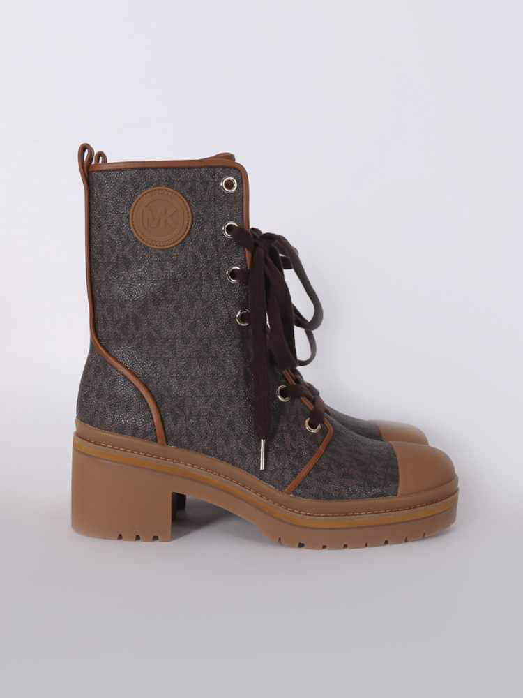 michael michael kors corey logo combat boot