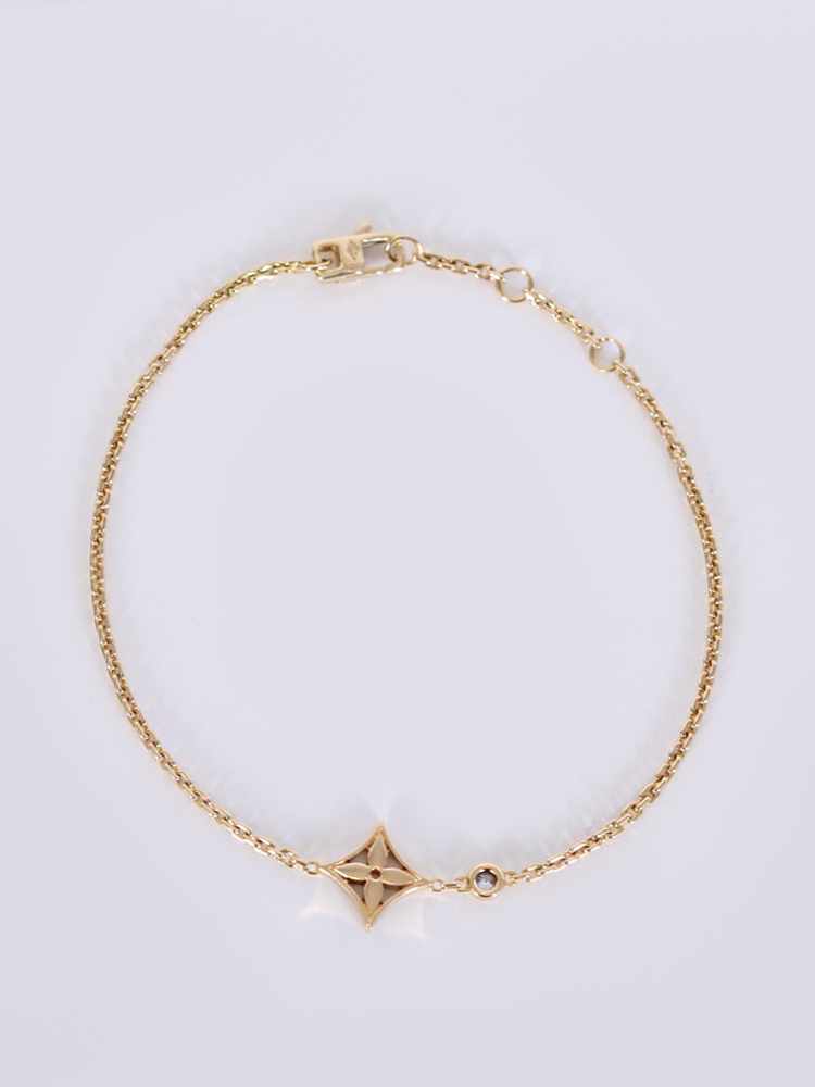 Louis Vuitton Idylle Blossom Bracelet, 3 Golds and Diamonds Gold. Size 0M