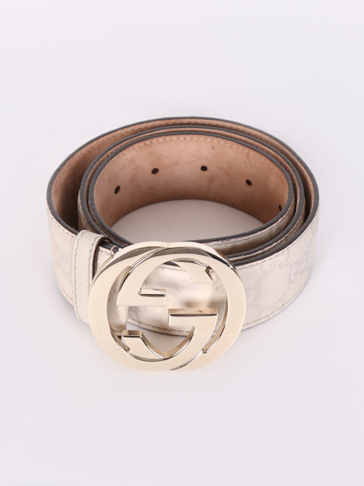 Gucci on sale belt cream