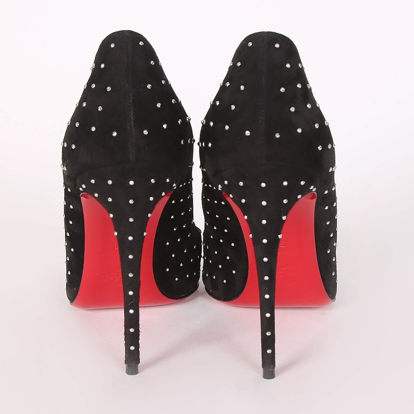 Christian Louboutin, Hot Chick 100 plume suede pumps