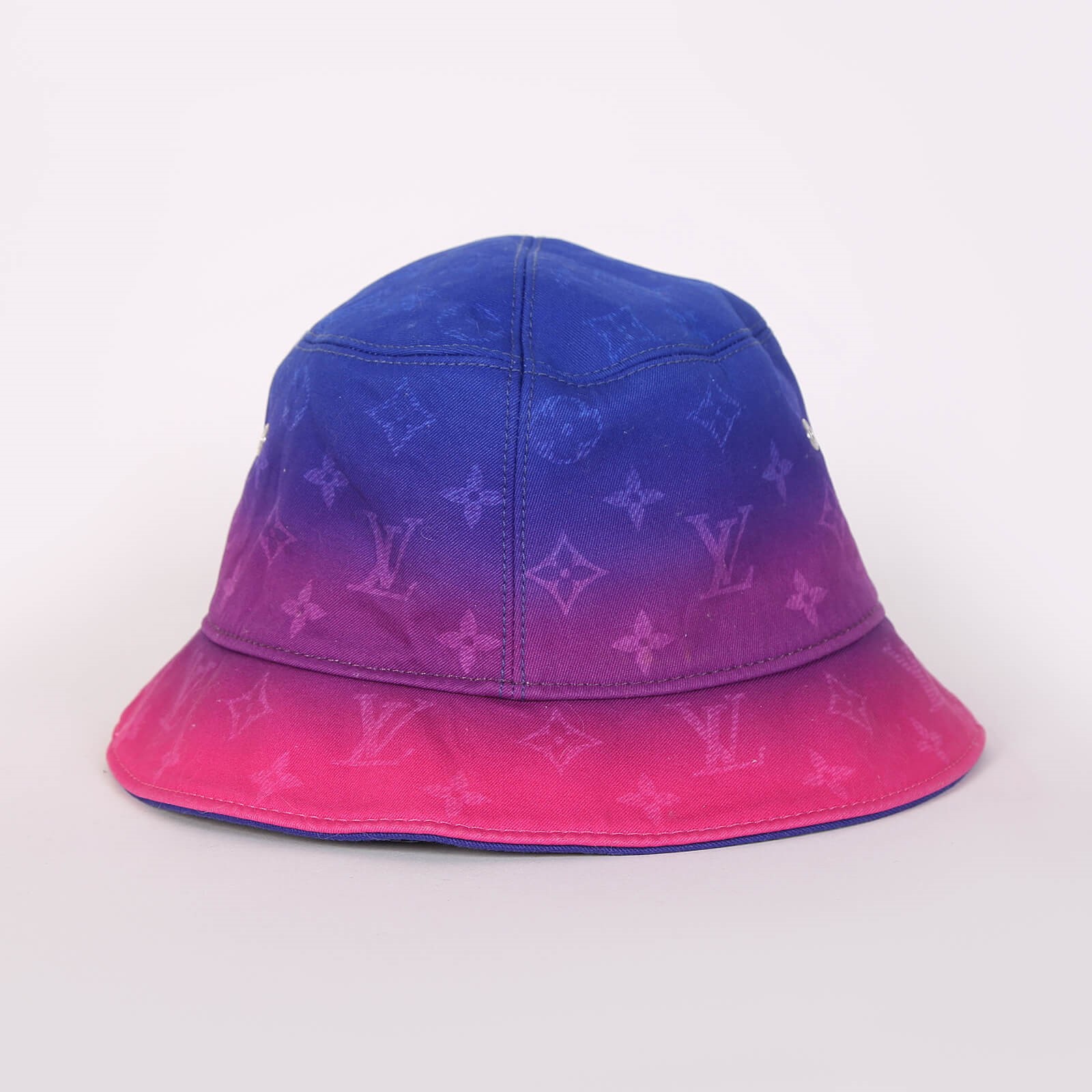 LOUIS VUITTON Monogram Illusion Reversible Bucket Hat Pink Purple