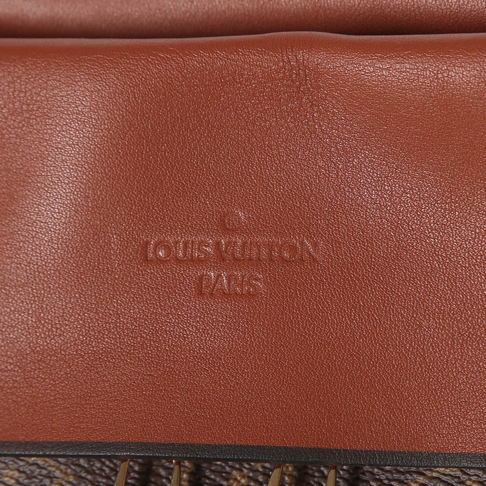 Louis Vuitton Tuileries Caramel Rouge Monogram Canvas and Calfskin