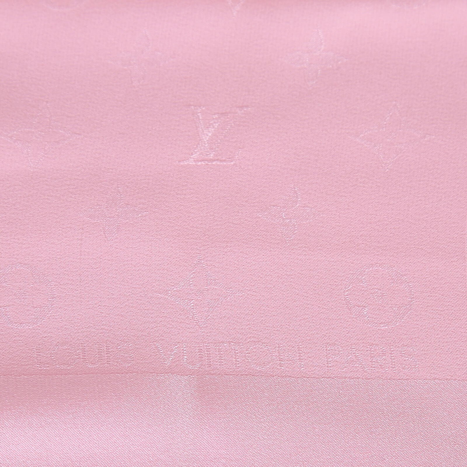 LOUIS VUITTON Silk Monogram Pink Monaco Scarf 57540