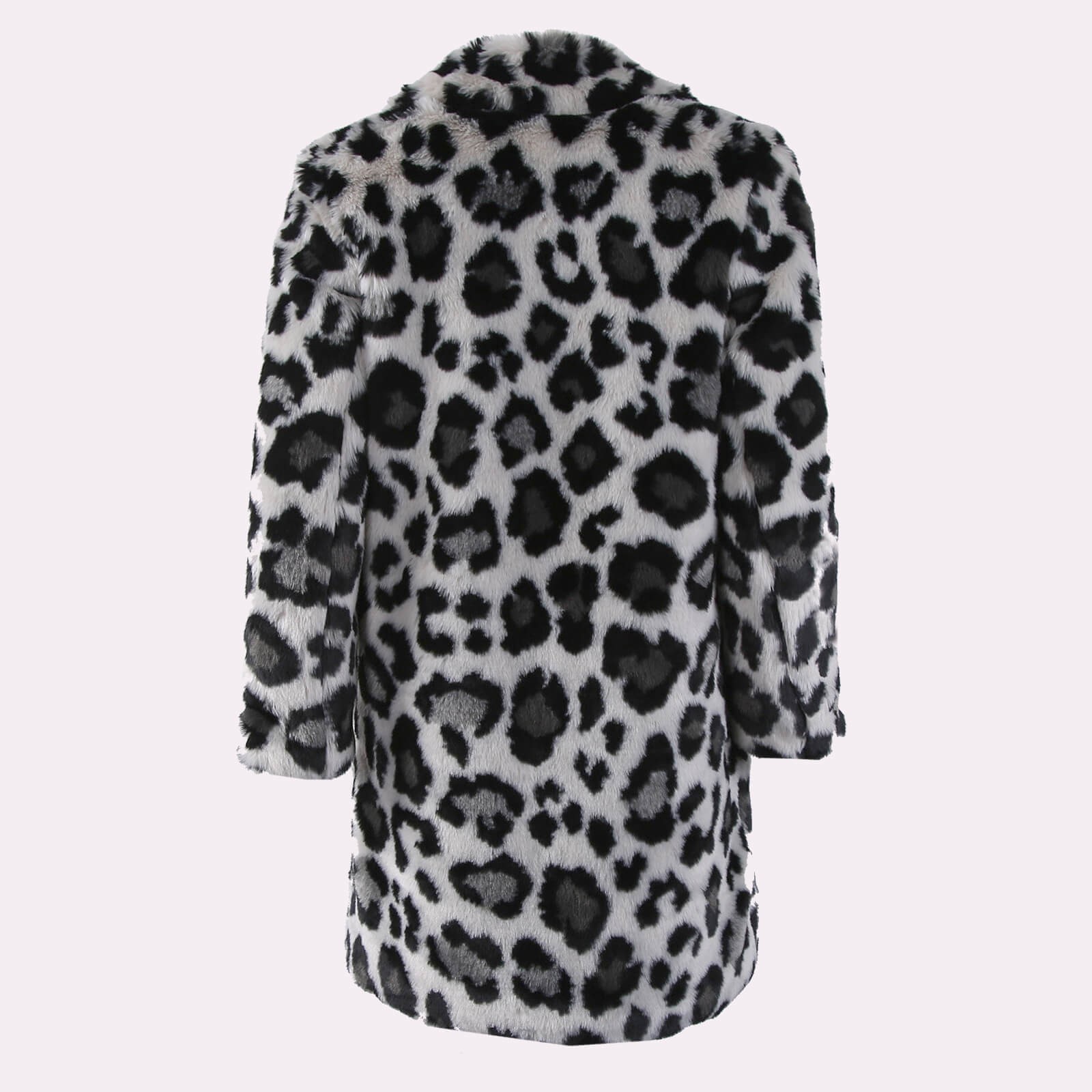 Michael kors faux fur leopard coat best sale